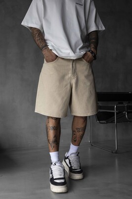 Denim Short Beige 17199 - Thumbnail (2)
