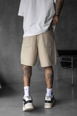 Denim Short Beige 17199 - Thumbnail (3)