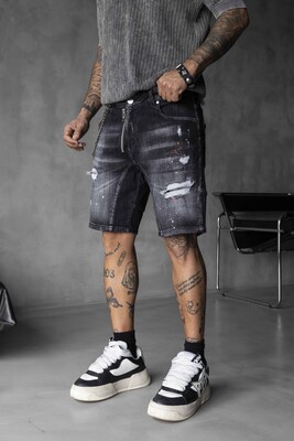 Black Island - Denim Short Black 16325 (1)