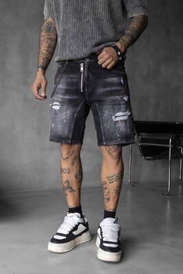 Denim Short Black 16325 - Thumbnail (2)