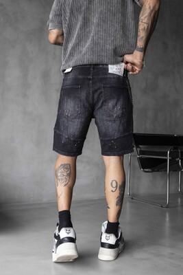 Denim Short Black 16325 - Thumbnail (3)