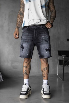 Black Island - Denim Short Black 17203