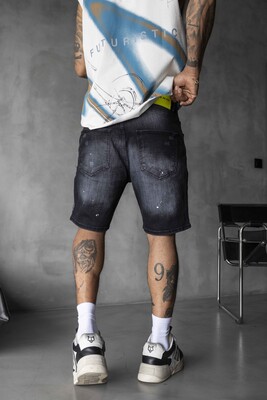 Denim Short Black 17203 - Thumbnail (2)