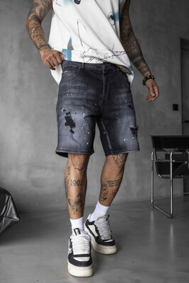 Denim Short Black 17203 - Thumbnail (3)