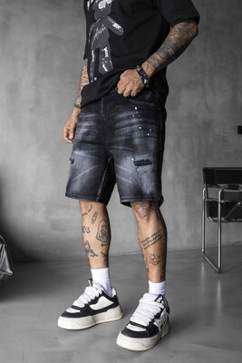 Black Island - Denim Short Black 17204 (1)