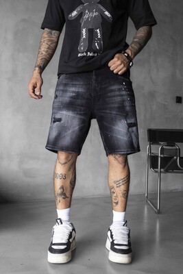 Black Island - Denim Short Black 17204