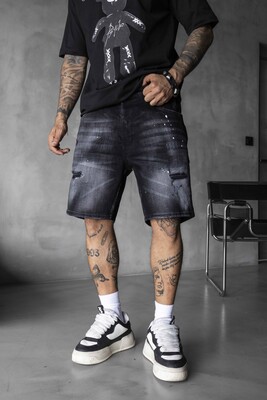 Denim Short Black 17204 - Thumbnail (2)