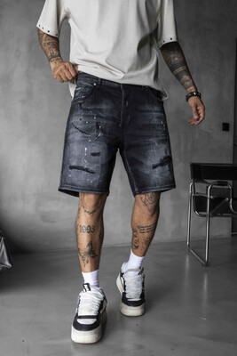Denim Short Black 17205 - Thumbnail (3)