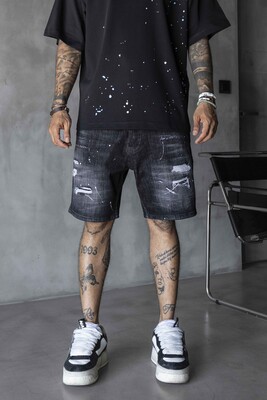 Black Island - Denim Short Black 17228
