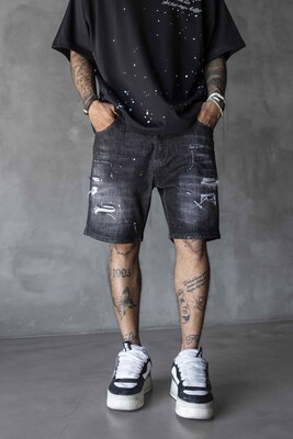 Denim Short Black 17228 - Thumbnail (3)