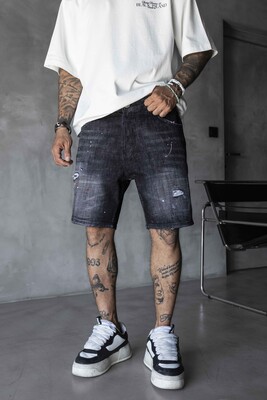 Black Island - Denim Short Black 17229 (1)