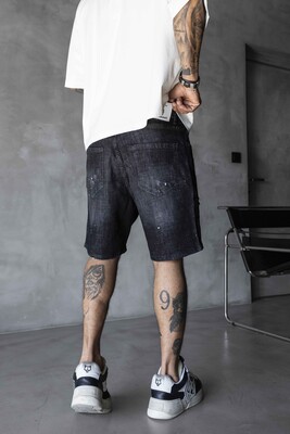 Denim Short Black 17229 - Thumbnail (2)