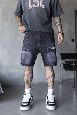 Black Island - Denim Short Black 17230
