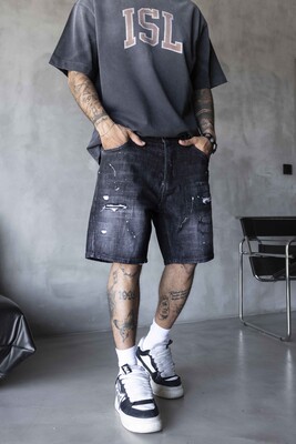 Denim Short Black 17230 - Thumbnail (3)