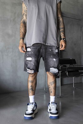 Black Island - Denim Short Black 17231