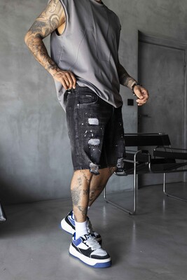 Denim Short Black 17231 - Thumbnail (2)