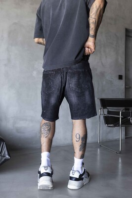 Denim Short Black 17232 - Thumbnail (2)