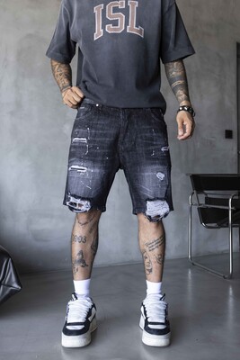 Black Island - Denim Short Black 17232