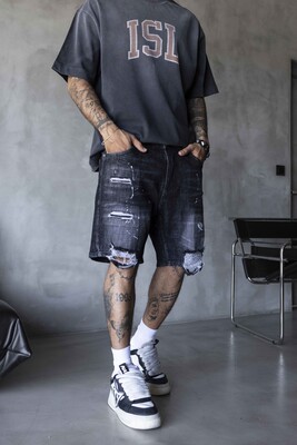 Denim Short Black 17232 - Thumbnail (3)