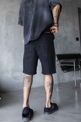 Denim Short Black 17264 - Thumbnail (3)