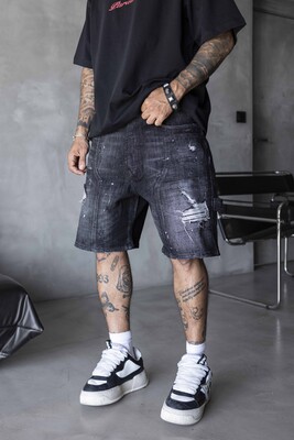 Black Island - Denim Short Black 17265 (1)