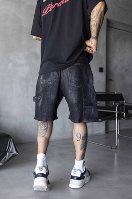 Denim Short Black 17265 - Thumbnail (3)