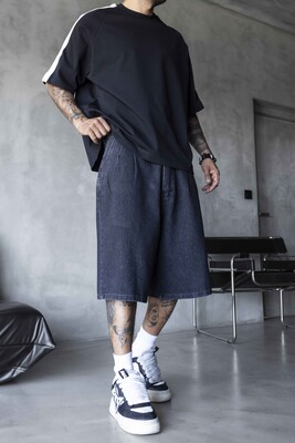 Black Island - Denim Short Black 17269 (1)