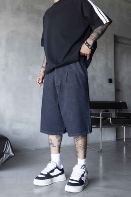 Denim Short Black 17269 - Thumbnail (2)