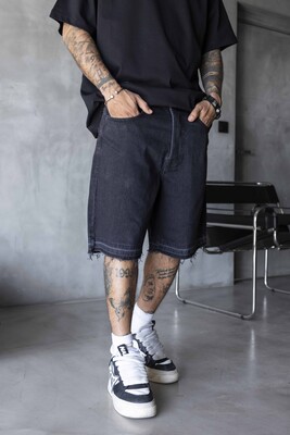 Black Island - Denim Short Black 17272 (1)