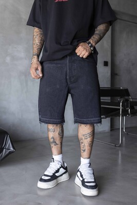 Denim Short Black 17272 - Thumbnail (2)