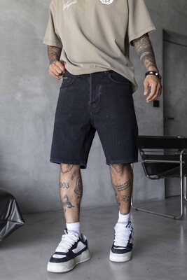 Black Island - Denim Short Black 17273 (1)