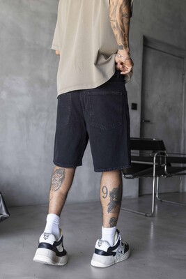 Denim Short Black 17273 - Thumbnail (2)