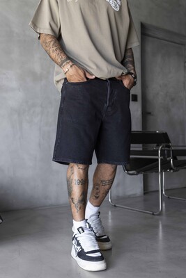 Denim Short Black 17273 - Thumbnail (3)