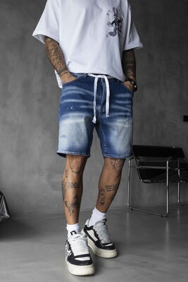 Black Island - DENIM SHORT BLUE 15590 (1)