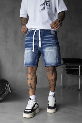 DENIM SHORT BLUE 15590 - Thumbnail (2)