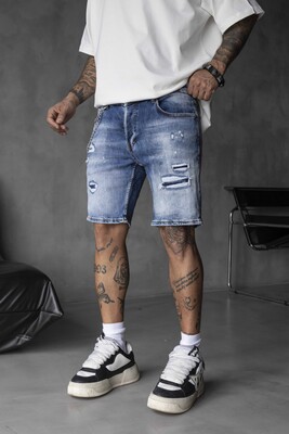 Black Island - DENIM SHORT BLUE 16235 (1)