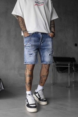 DENIM SHORT BLUE 16235 - Thumbnail (2)