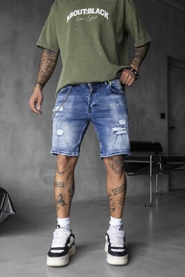 Black Island - DENIM SHORT BLUE 16256