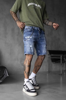 DENIM SHORT BLUE 16256 - Thumbnail (3)