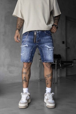 Black Island - DENIM SHORT BLUE 16265