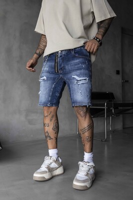 Black Island - DENIM SHORT BLUE 16265 (1)