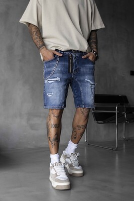 DENIM SHORT BLUE 16265 - Thumbnail (2)
