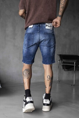 DENIM SHORT BLUE 16338 - Thumbnail (3)