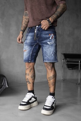 Black Island - DENIM SHORT BLUE 16347 (1)