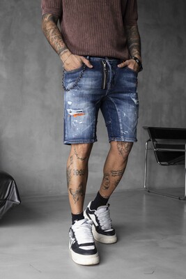 DENIM SHORT BLUE 16347 - Thumbnail (3)