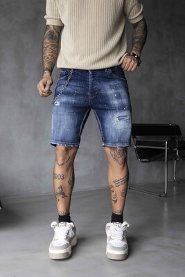 Black Island - DENIM SHORT BLUE 16350