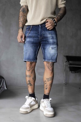 Black Island - DENIM SHORT BLUE 16350 (1)
