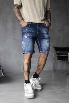 DENIM SHORT BLUE 16350 - Thumbnail (3)