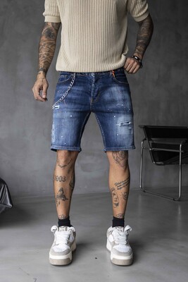 Black Island - DENIM SHORT BLUE 16351