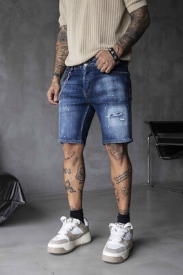 Black Island - DENIM SHORT BLUE 16351 (1)